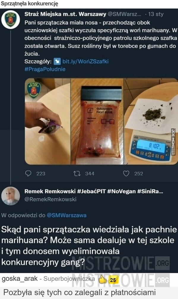 
    Sprzątnęła konkurencję