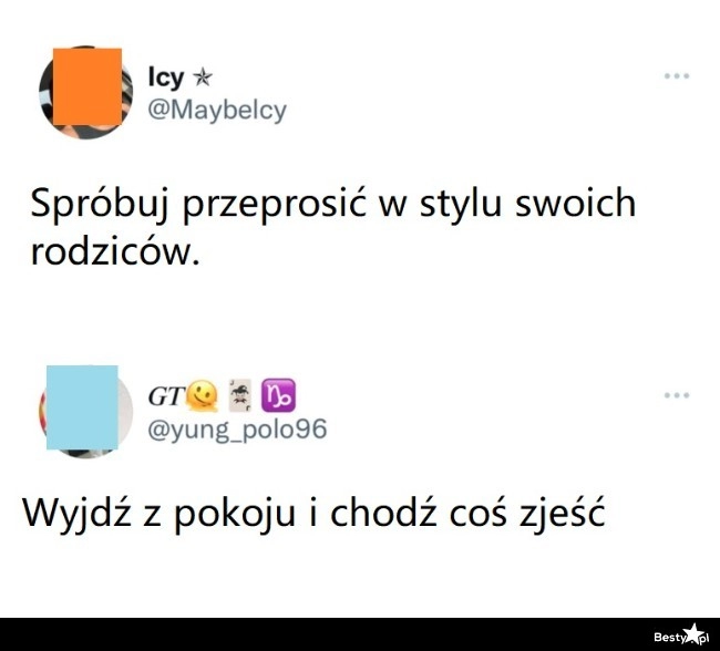 
    Przeprosiny w stylu rodziców 