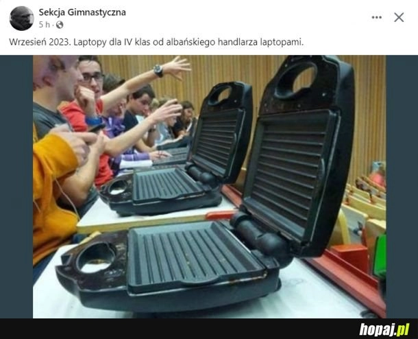 
    Laptopy dla IV-klasistów