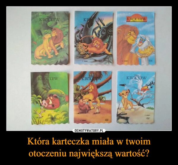 
    Która karteczka miała w twoim otoczeniu największą wartość?