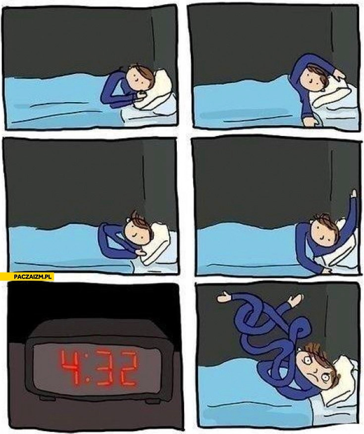 
    Zasypianie gdy nie wiesz co robić z rękoma w nocy
