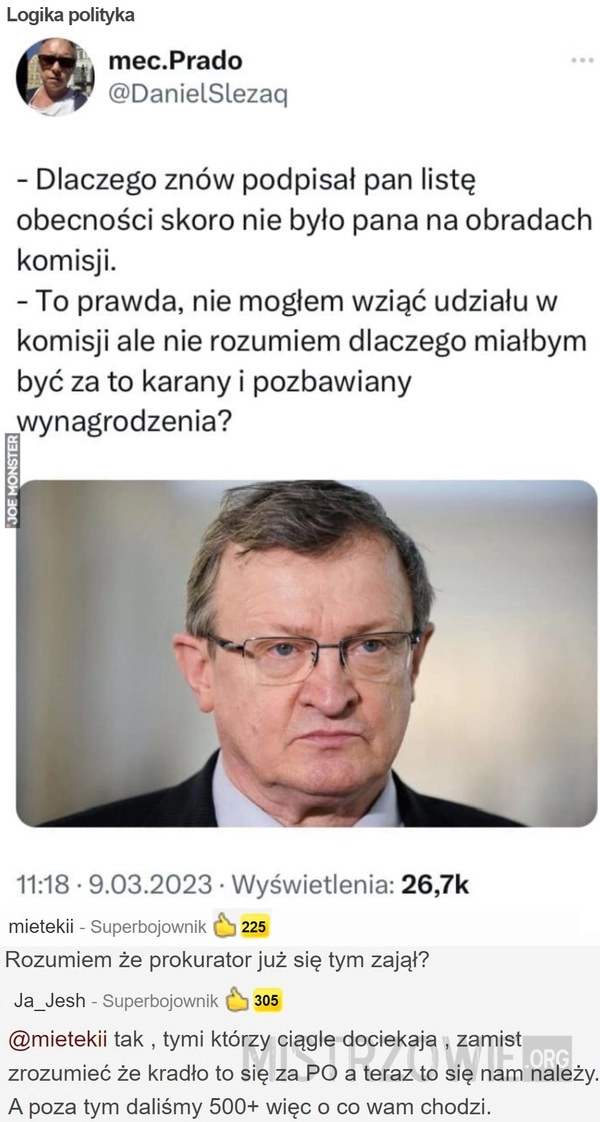 
    Logika polityka