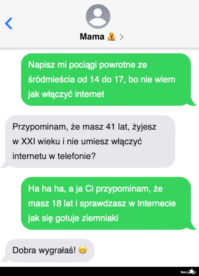 
    Pouczanie mamy 