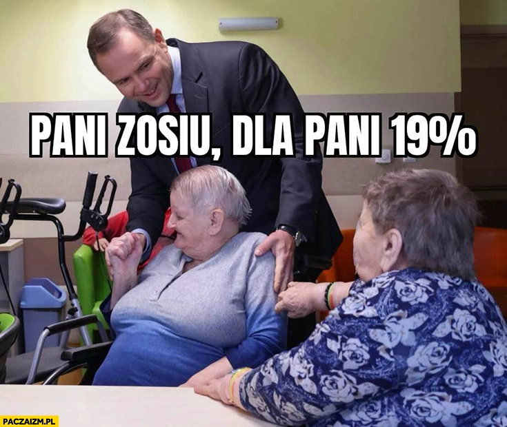 
    Nawrocki do emerytki pani Zosiu dla pani oprocentowanie 19% procent