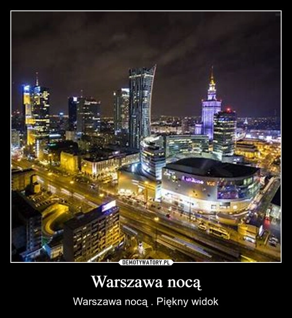 
    Warszawa nocą