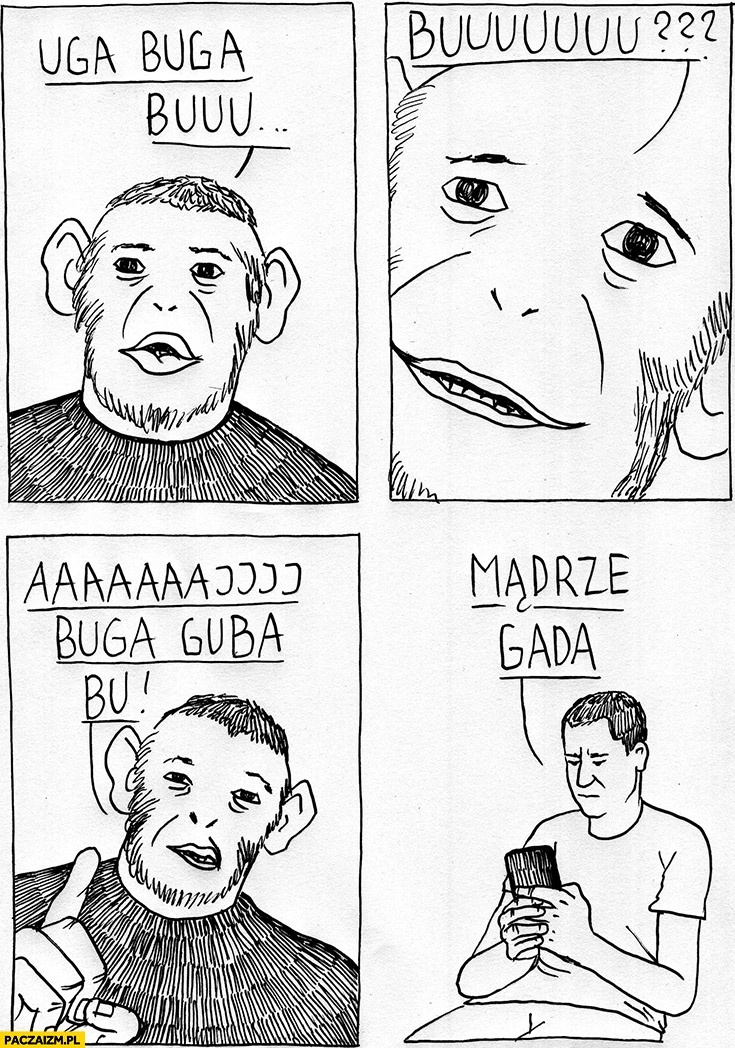 
    Dziki Trener uga buga buuu, mądrze gada