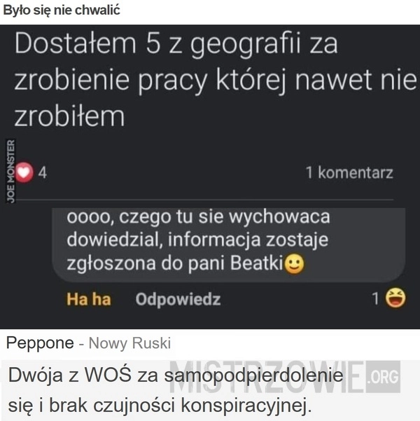 
    Było się nie chwalić