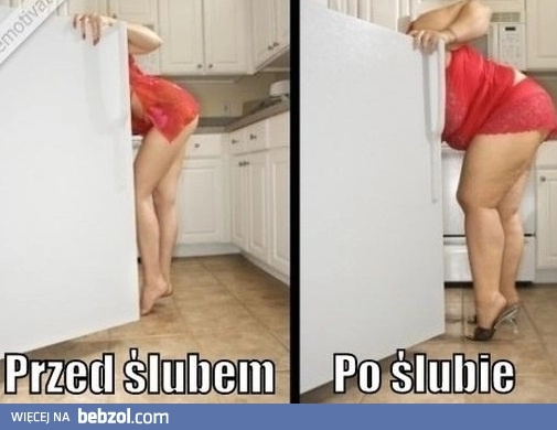 
    Kobieta przed i po ślubie