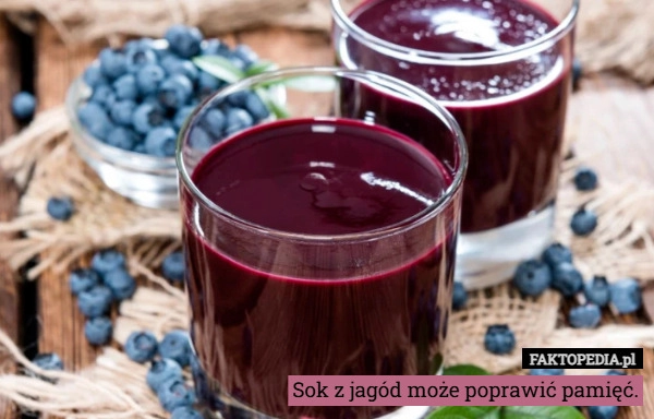 
    Sok z jagód może poprawić pamięć.