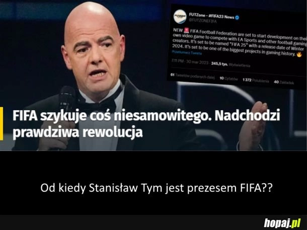 
    Czy to FIFA czy Miś?