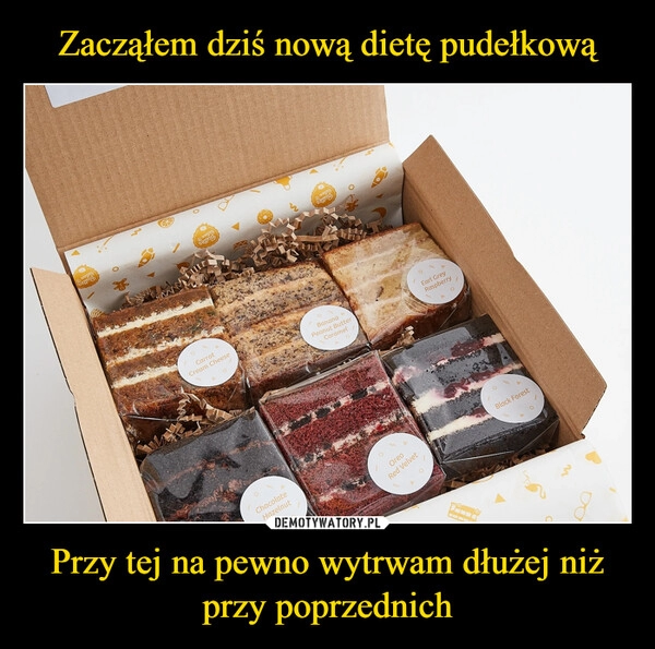 
    Zacząłem dziś nową dietę pudełkową Przy tej na pewno wytrwam dłużej niż przy poprzednich