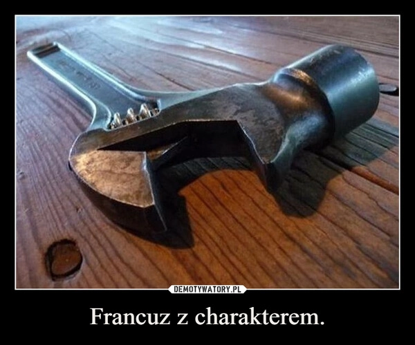 
    Francuz z charakterem.