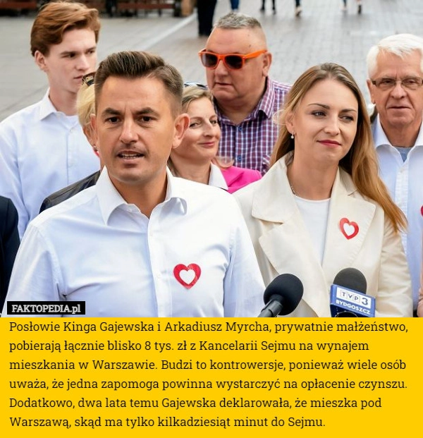 
    Posłowie Kinga Gajewska i Arkadiusz Myrcha, prywatnie małżeństwo, pobierają