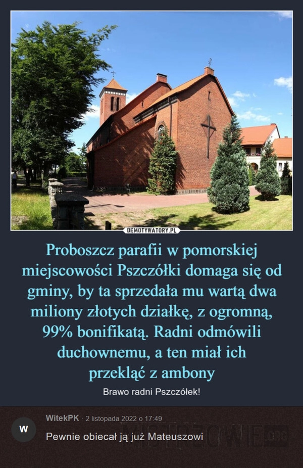 
    Bitwa o działkę