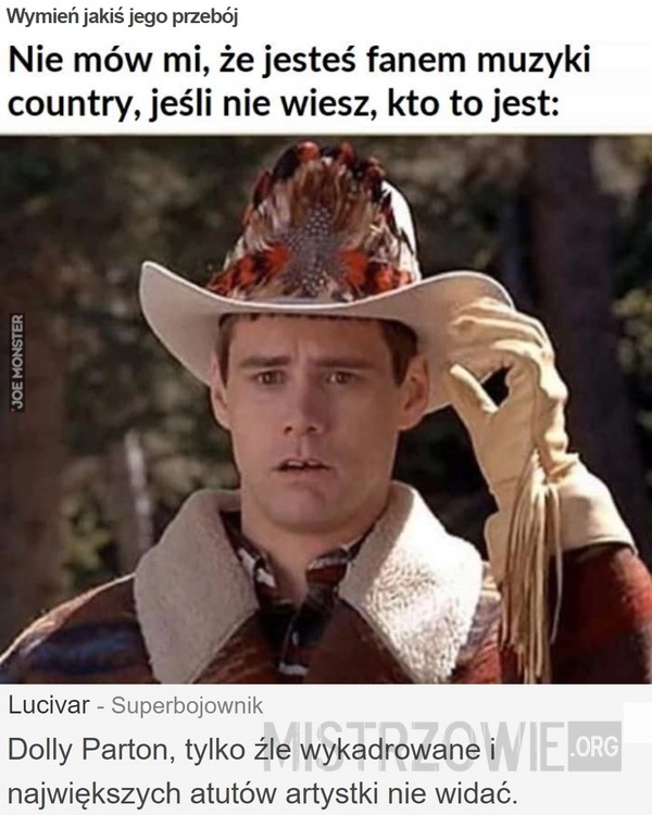 
    Wymień jakiś jego przebój