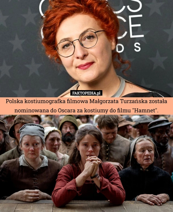 
    Polska kostiumografka filmowa Małgorzata Turzańska została nominowana do
