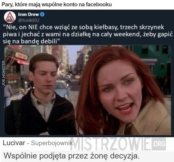 
    Pary, które mają wspólne konto na facebooku