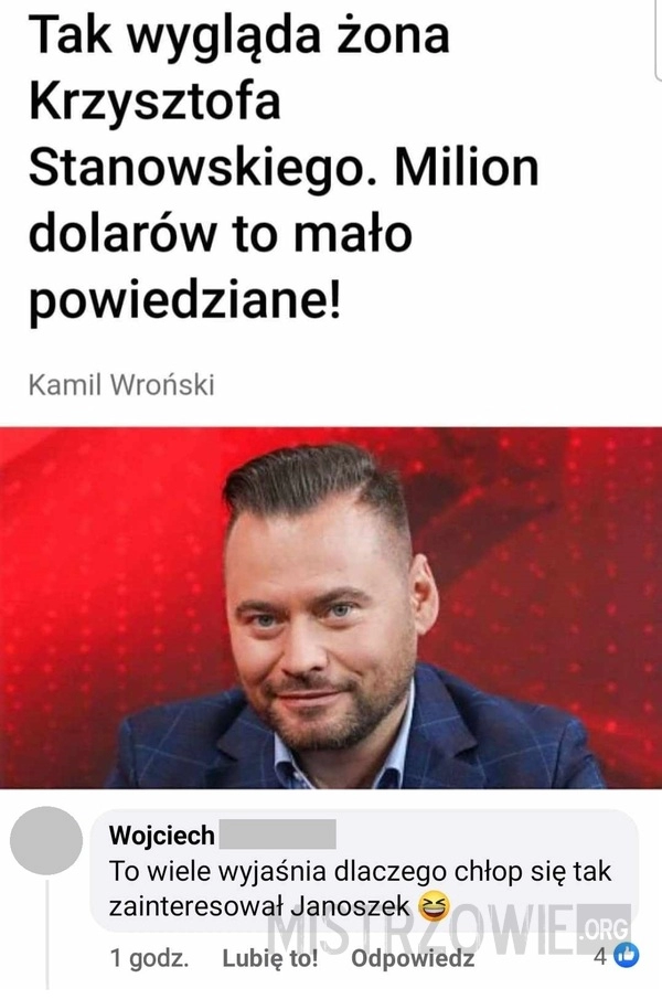 
    Żona Stanowskiego