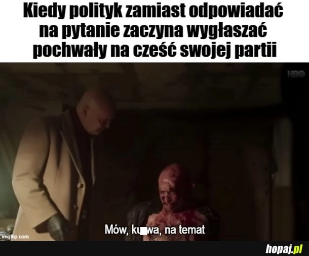 
    Taki wywiad chciałbym obejrzeć