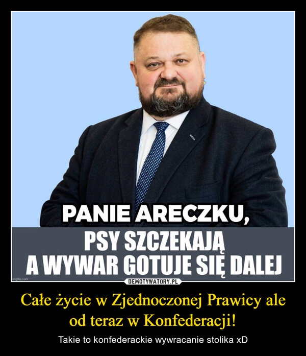 
    Całe życie w Zjednoczonej Prawicy ale od teraz w Konfederacji!