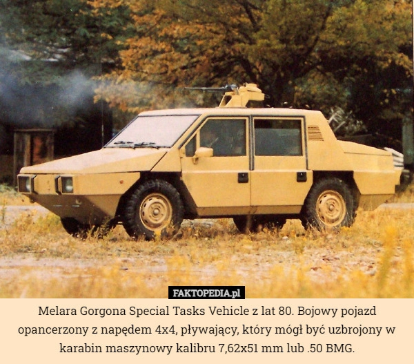 
    
			Melara Gorgona Special Tasks Vehicle z lat 80. Bojowy pojazd opancerzony					