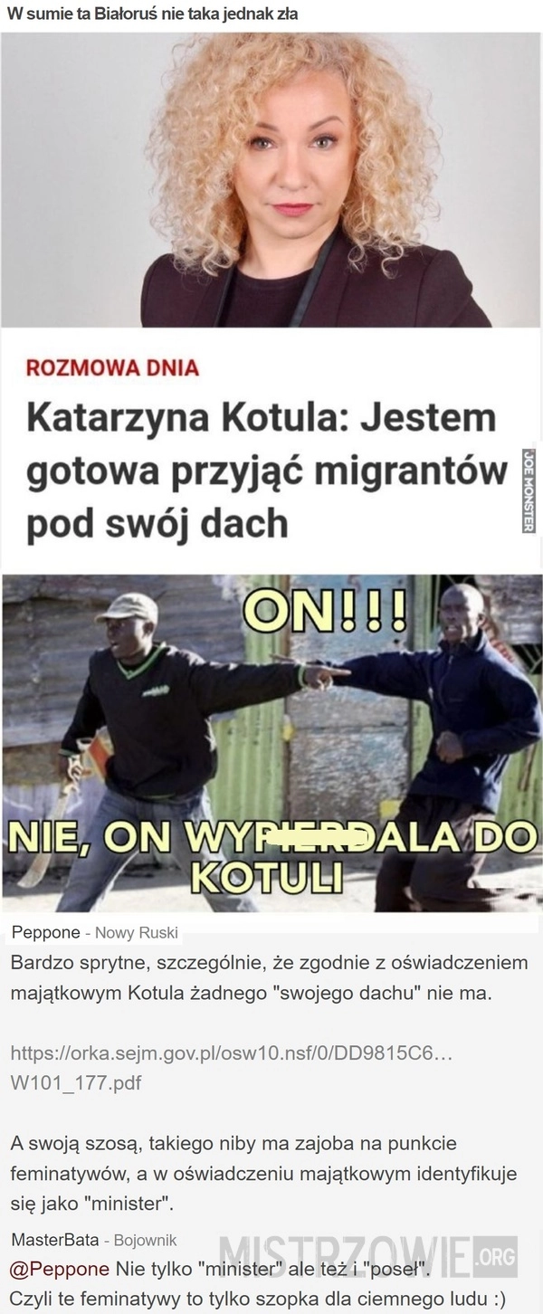 
    W sumie ta Białoruś nie taka jednak zła