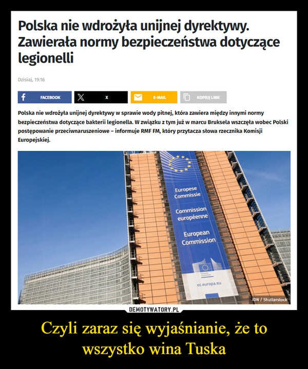 
    Czyli zaraz się wyjaśnianie, że to wszystko wina Tuska