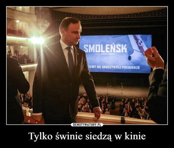 
    Tylko świnie siedzą w kinie