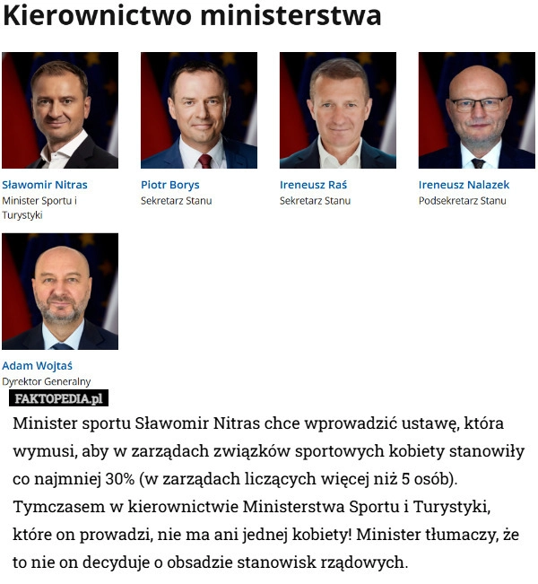 
    Minister sportu Sławomir Nitras chce wprowadzić ustawę, która wymusi, aby