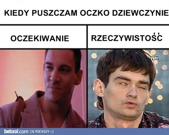 Puszczanie oczka w rzeczywistości
