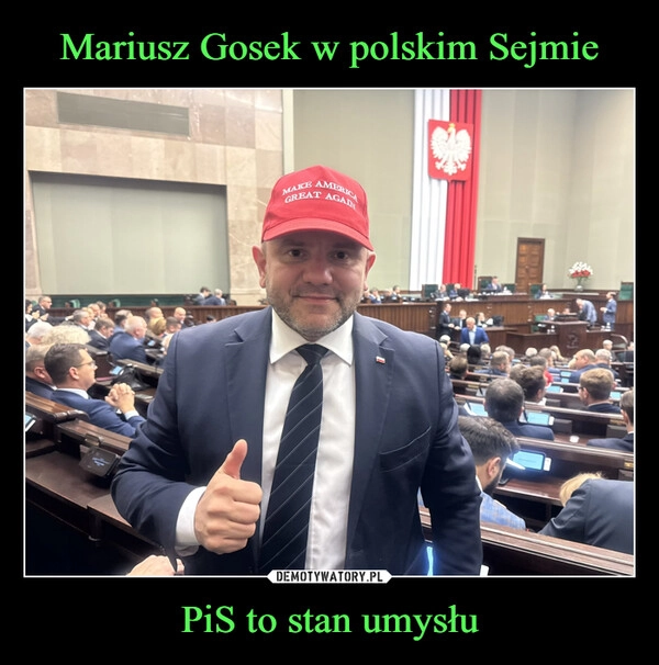 
    Mariusz Gosek w polskim Sejmie PiS to stan umysłu