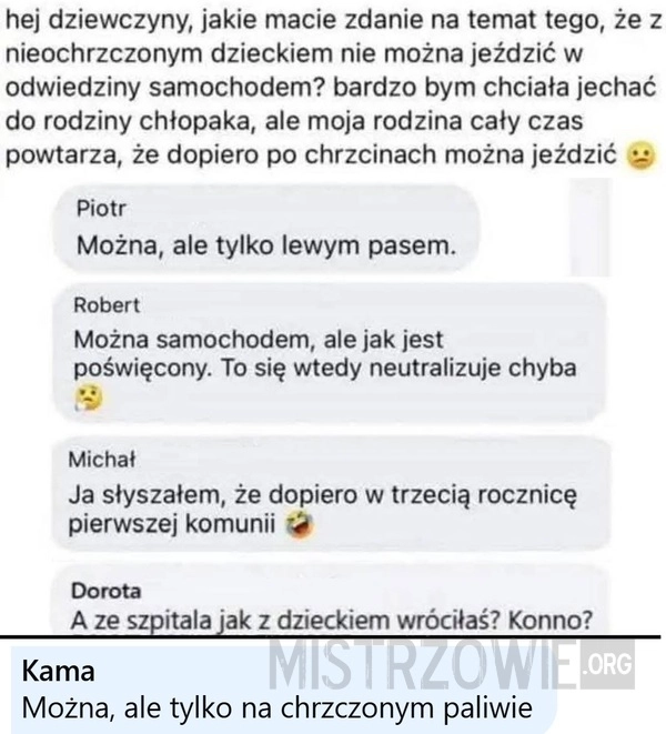 
    Nieochrzczone dziecko