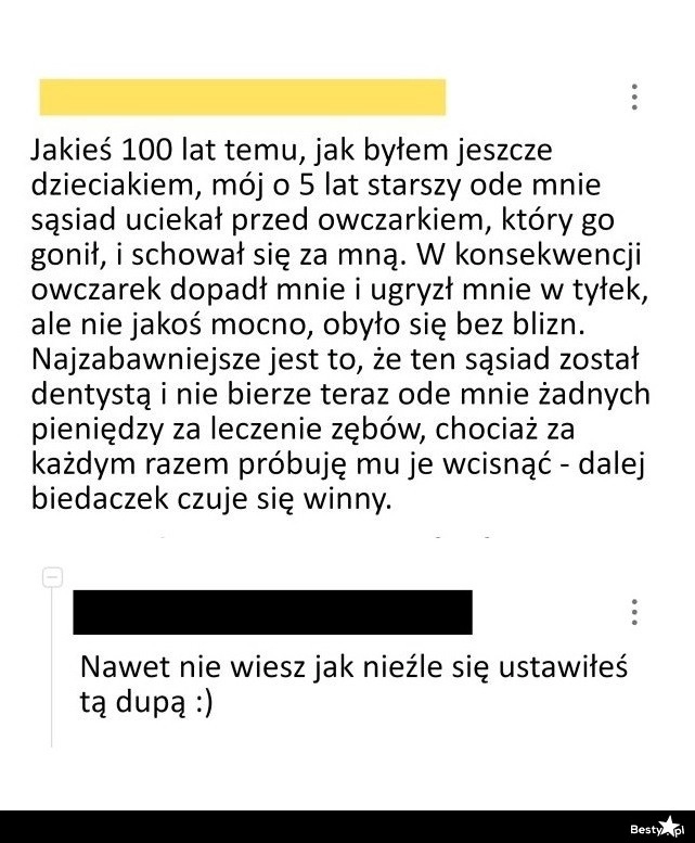 
    Wdzięczny znajomy z dzieciństwa 