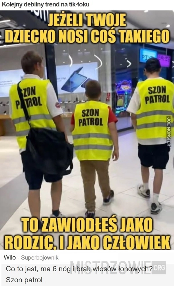 
    Kolejny debilny trend na tik-toku