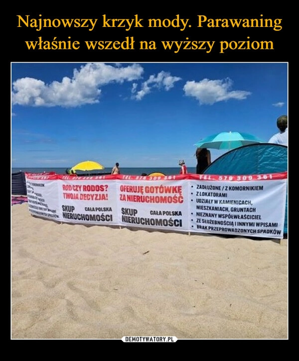 
    Najnowszy krzyk mody. Parawaning właśnie wszedł na wyższy poziom