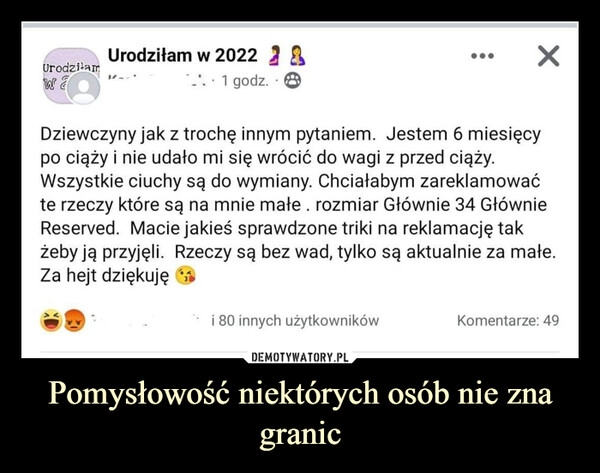 
    Pomysłowość niektórych osób nie zna granic