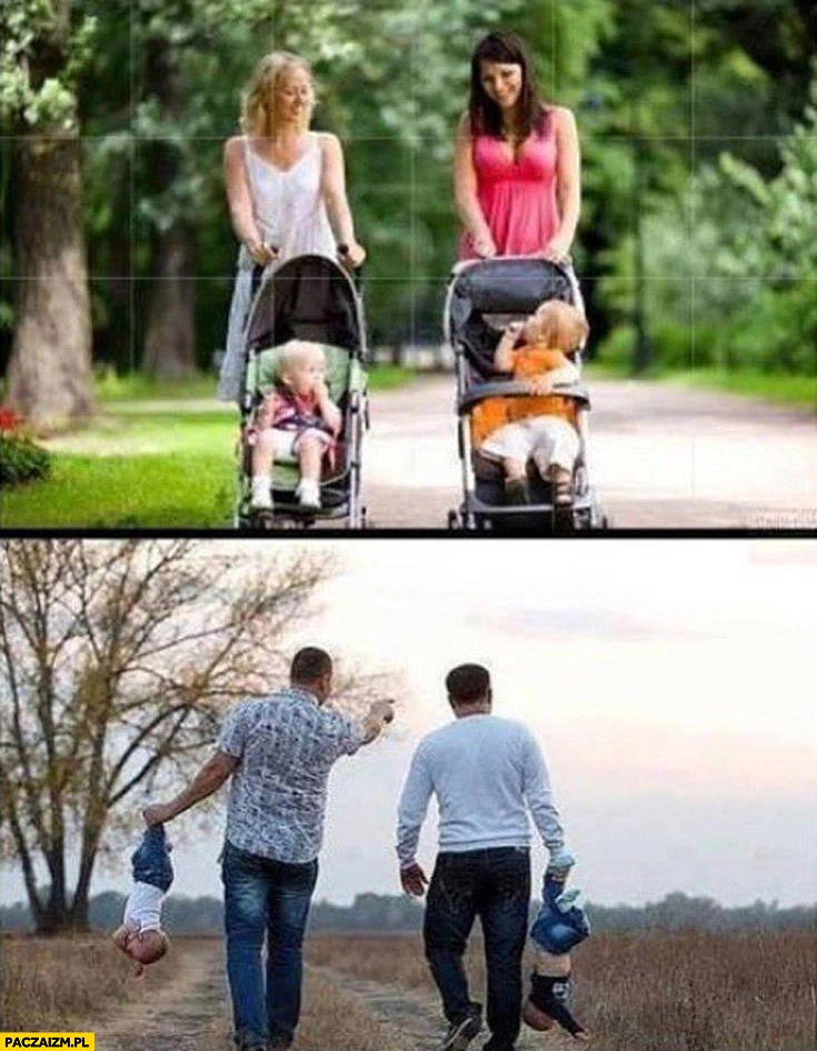 Jak matki chodzą z dziećmi jak ojcowie chodzą z dziećmi