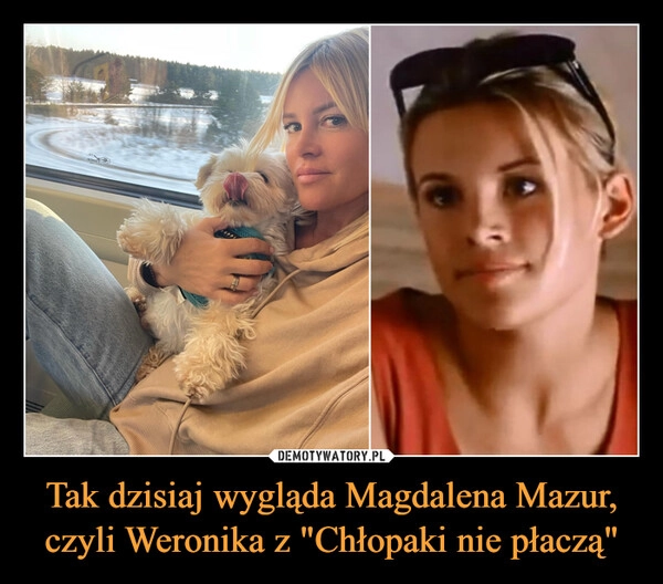 
    Tak dzisiaj wygląda Magdalena Mazur, czyli Weronika z "Chłopaki nie płaczą"