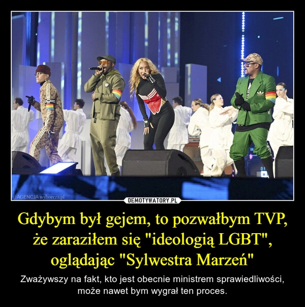 
    Gdybym był gejem, to pozwałbym TVP, że zaraziłem się "ideologią LGBT", oglądając "Sylwestra Marzeń" 