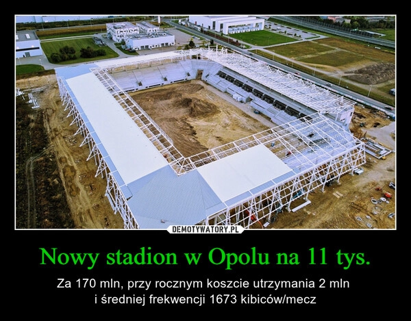 
    Nowy stadion w Opolu na 11 tys.