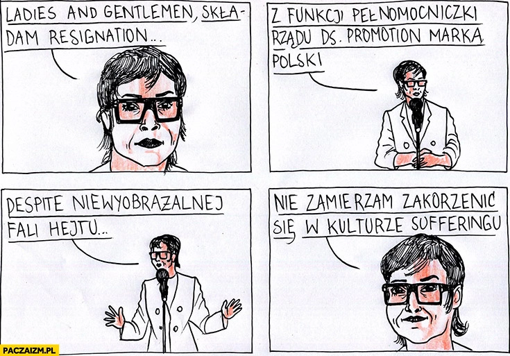 
    Barbara Mróz-Gorgon ladies and gentlemen składam resignation