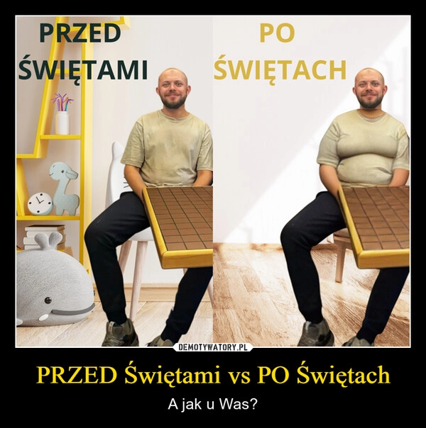 
    PRZED Świętami vs PO Świętach