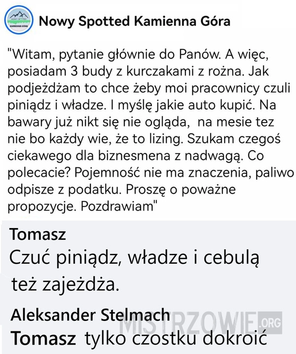 
    Czuć piniondz