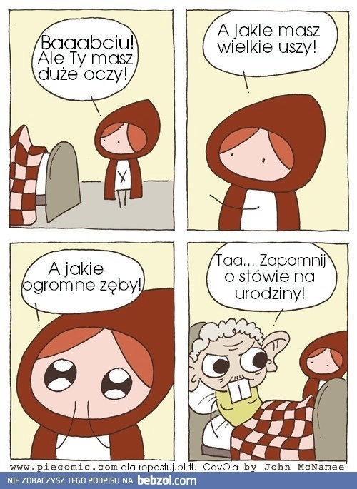 
    Kochany czerwony kapturek