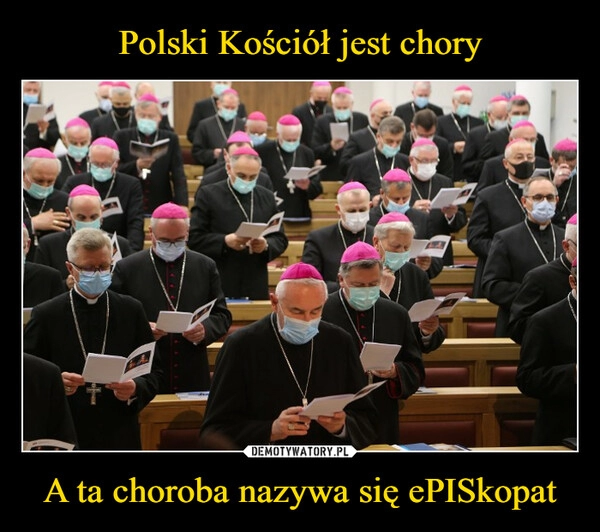 
    Polski Kościół jest chory A ta choroba nazywa się ePISkopat 