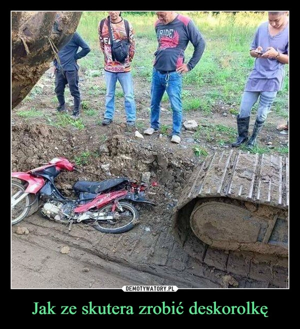 
    Jak ze skutera zrobić deskorolkę