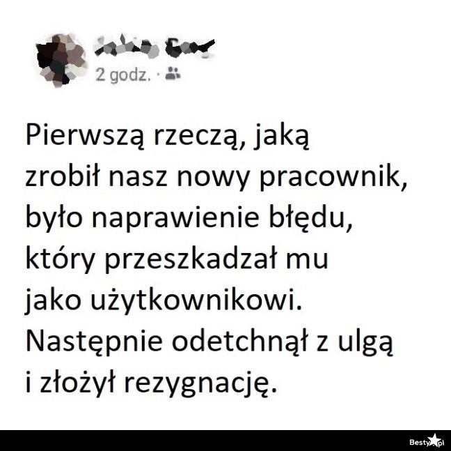 
    Nowy pracownik 