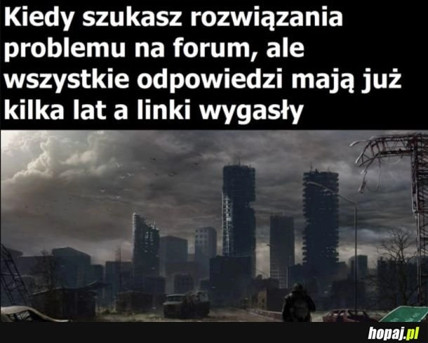 
    Zostałem sam