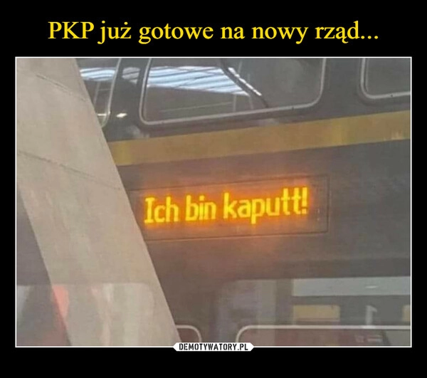 
    PKP już gotowe na nowy rząd...