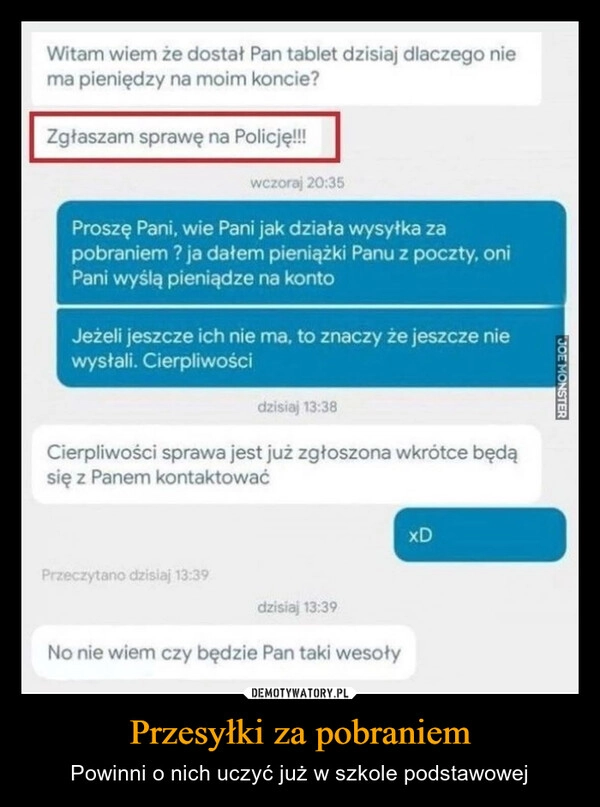 
    Przesyłki za pobraniem